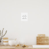 Inhale exhale poster (Keuken)