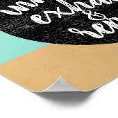 inhale exhale quote wand motivatie poster (Hoek)