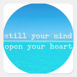 Inhale Exhale Relaxing Meditational Quote Vierkante Sticker