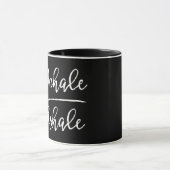 Inhale Exhale Typografie Mok (Midden)