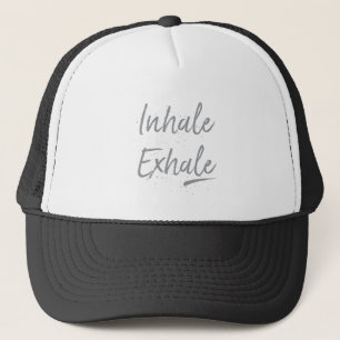 Inhale Exhale Yoga Namaste Meditation Breathe Trucker Pet