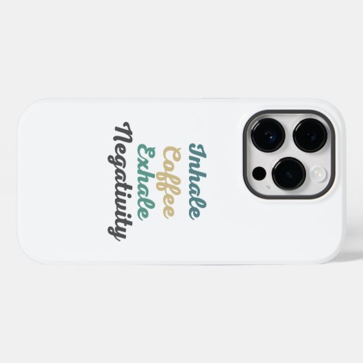 Inhale koffie Breedtegraad telefooncel Case-Mate iPhone Case (Achterkant (horizontaal))