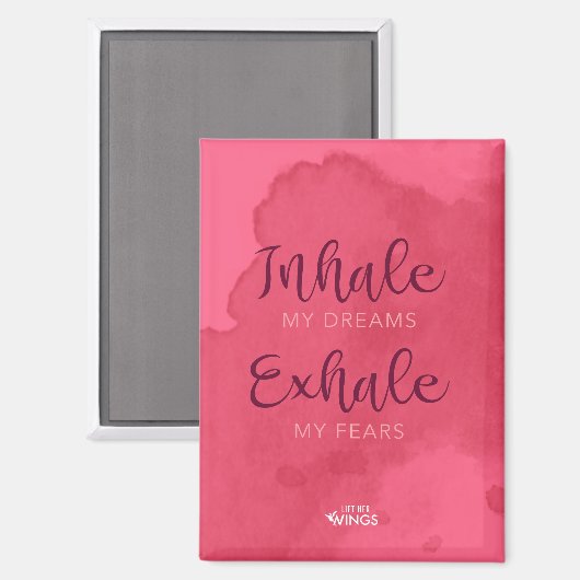 “Inhale My Dreams” — Magnet (Recto/Verso)