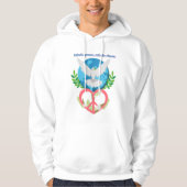 Inhale Peace, Exhale Chaos Hoodie – Dove, Earth (Voorkant)