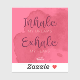 "Inhaleer mijn dromen" - Vinyl Sticker