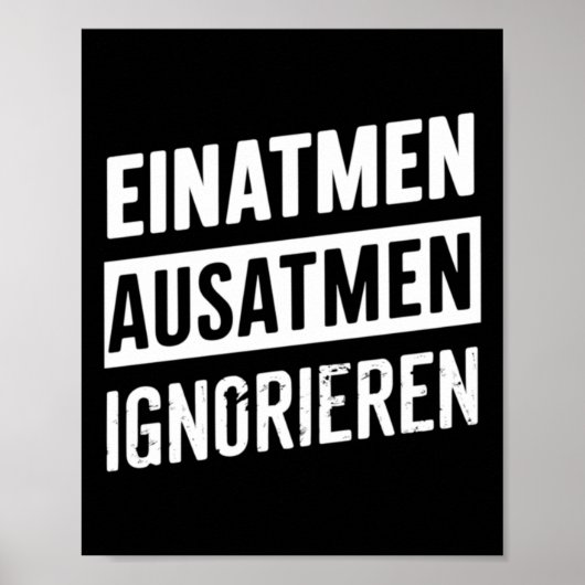 Inhaleren Uitademen Negeren - Hoe overleef ik Stic Poster (Voorkant)