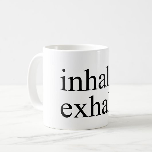 Inhalez, exhalez. Tasse (Devant gauche)