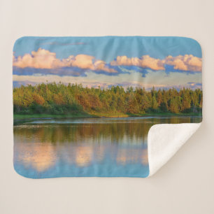 Inham bij zonsondergang New Brunswick, Canada Sherpa Deken
