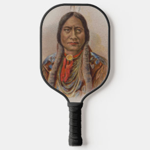 Inheems Amerikaans: Lakota Sitting Bull, Rookadver Pickleball Paddle