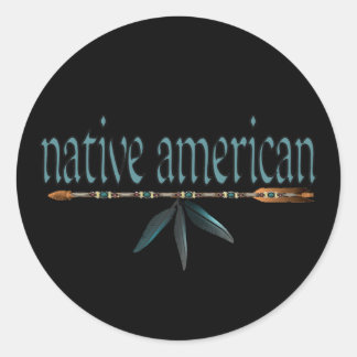inheems amerikaans ronde sticker