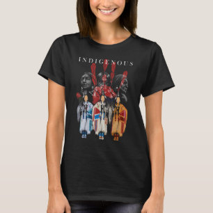Inheems Amerikaans Rood Hand Indisch Bloed T T-shirt