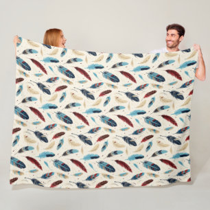 Inheems Amerikaans Zuidwest Veer Patroon Fleece Deken