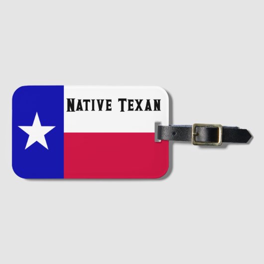 Inheems Texaans Bagagelabel (Voorkant (horizontaal))