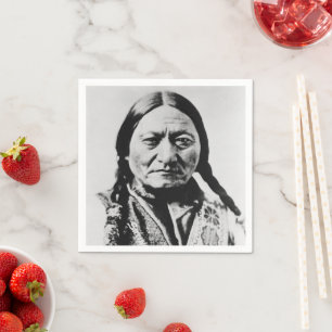 Inheemse Amerikaan: Lakota Zittende Stier Fort Buf Servet