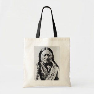 Inheemse Amerikaan: Lakota Zittende Stier Fort Buf Tote Bag