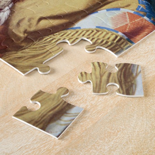 Inheemse Amerikaans hoofd van het Canadese volk Legpuzzel (Zijkant)