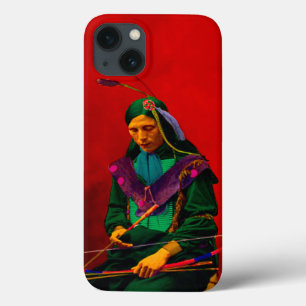 Inheemse Amerikaanse Cherokee Pop Art iPhone 13 Hoesje