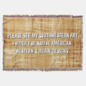 Inheemse Amerikaanse Design, enz. Beddendekens Deken (Voorkant)