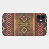 Inheemse Amerikaanse Design Phone Case met Initial (Achterkant (horizontaal))