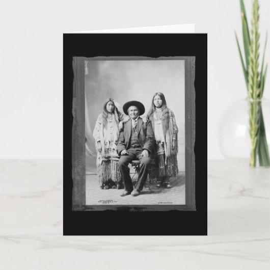 inheemse Amerikaanse Geronimo Chiricahua Apache Kaart (Voorkant)
