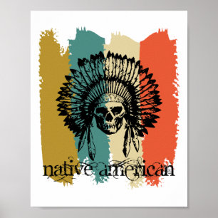 Inheemse Amerikaanse oorspronkelijke bewoner India Poster