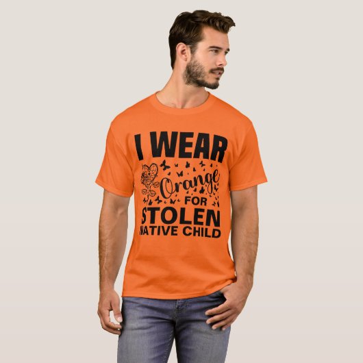 Inheemse Amerikaanse Oranje Dag Inheemse Indianen T-shirt (Voorkant volledig)