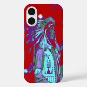 Inheemse Amerikaanse Pop Art iPhone 16 Hoesje