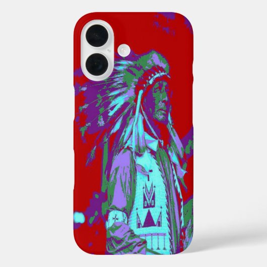 Inheemse Amerikaanse Pop Art Case-Mate iPhone Case (Achterkant)