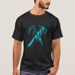 Inheemse Amerikaanse Tomahawk bijl Abstract I T-shirt