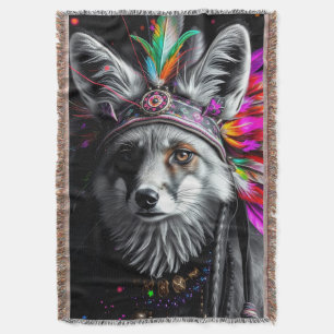 Inheemse Amerikaanse vos kunst Deken