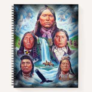 Inheemse Amerikanen Indiaanse Hoofdmannen College Notitieboek