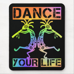 Inheemse Amerikanen Kokopelli - Dance Your Life 4 Muismat