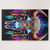 inheemse bizon schedel legpuzzel (Horizontaal)