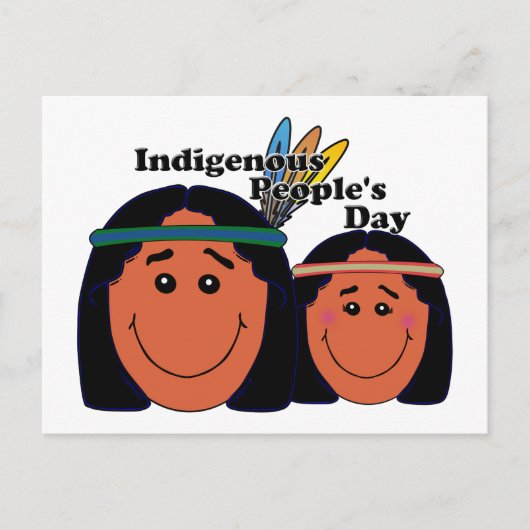 Inheemse Dag van de Mensen Briefkaart (Voorkant)