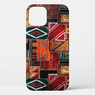 Inheemse folk, grunge sierachtergrond. iPhone 12 hoesje