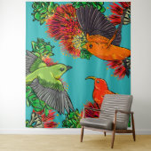 inheemse hawaiitische vogel wandkleed (In situ)