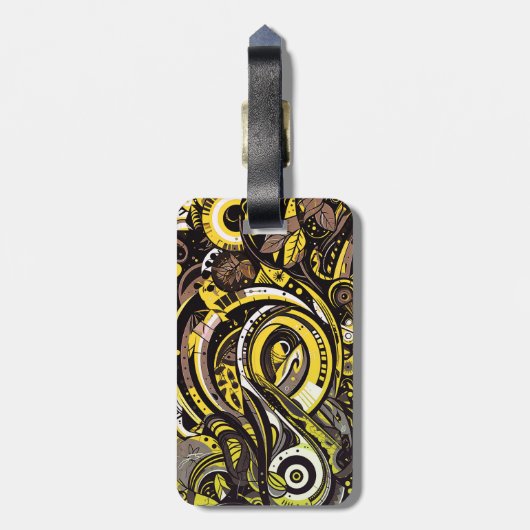 Inheemse Infuser Bagagelabel (Achterkant verticaal)