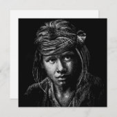 Inheemse inheemse Amerikaanse jongen platte Kaart (Voorkant / Achterkant)