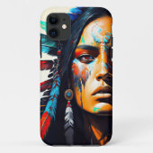 Inheemse krijger 7 Case-Mate iPhone case (Achterkant)