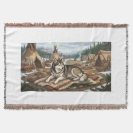 Inheemse Malamute Deken
