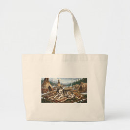 Inheemse Malamute Grote Tote Bag