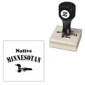 Inheemse Minnesotan, met Loon Rubberstempel (Gestempeld)