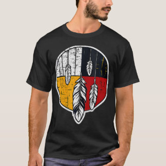 Inheemse Native American Medicine Wheel Spirit S T-shirt