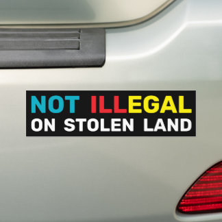 Inheemse Rechten Immigratiewet Verbied ICE Bumpersticker