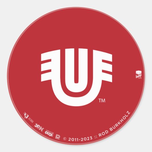 Inheemse stam merk ronde sticker (Voorkant)