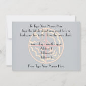 Inheemse Uitnodigingen Gepersonaliseerde Inheemse  (Achterkant)