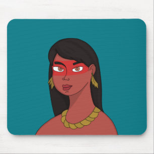 Inheemse vrouw muismat