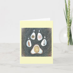 Inheemse Wolftrack notecard Kaart