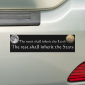 Inherit de sterren! bumpersticker (Op auto)