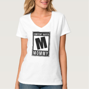 Inhoud Beoordeeld M T-Shirt Mama Gamer Familie T-s